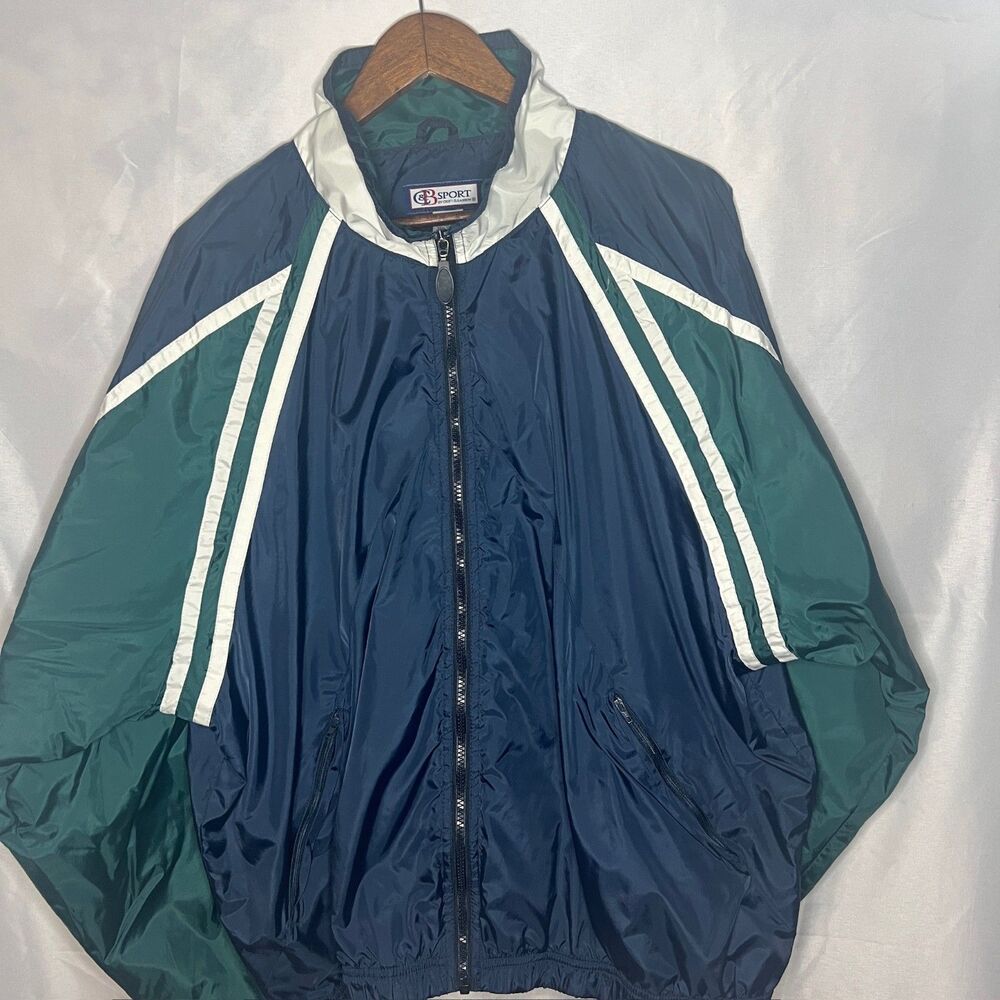 C & B Sport by Croft & Barrow Vintage Windbreaker Mens XL - Picture 2 of 10